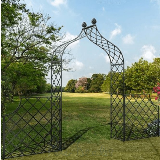 Classic Garden Elements Kiftsgate Garden Arch with low Side Fencing