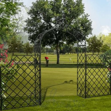 Kiftsgate Garden Arch with Side Fencing