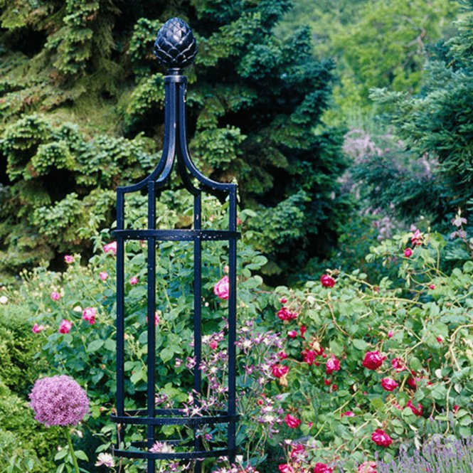 Classic Garden Elements Metal Garden Obelisks for Climbing Plants