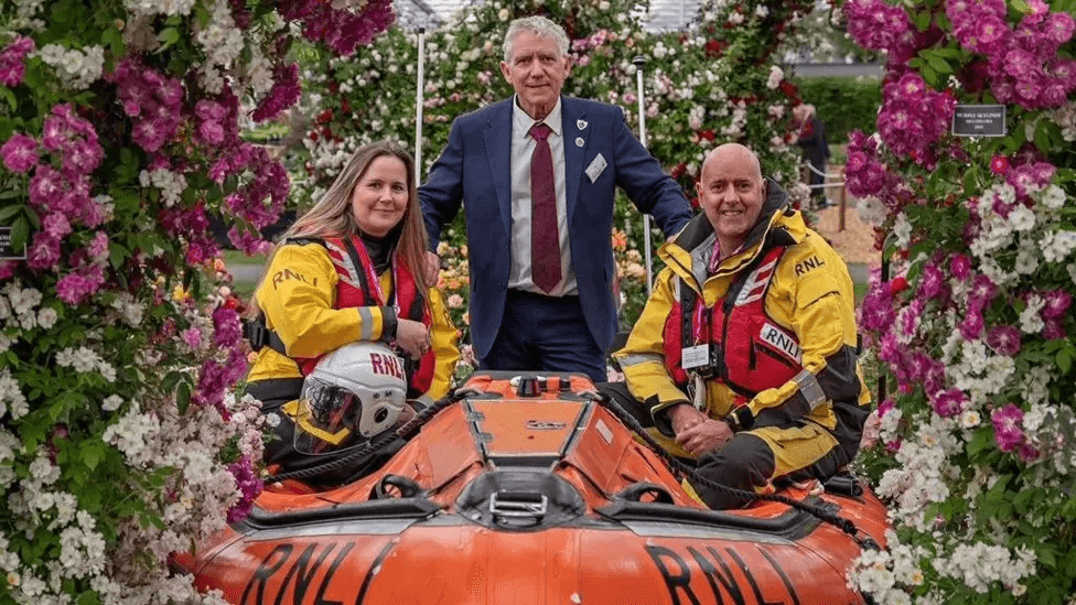 The display by Peter Beales aims to honour the 200th birthday of the RNLI
